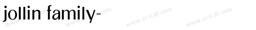 jollin family字体转换 jollin family字体转换